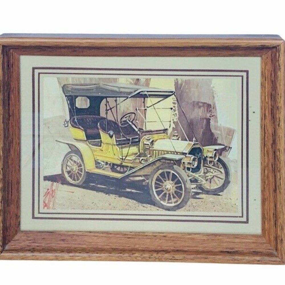 Car Automoblie Model T Ford 10X8 Picture frame vtg